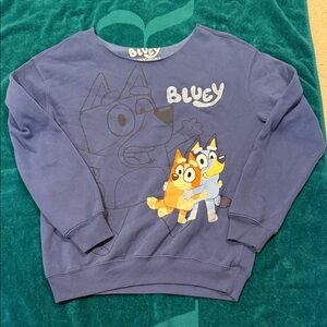 Hybrid Apparel Bluey Kids Sweatshirt - Blue and Multicolor